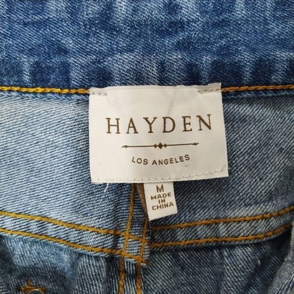 Hayden Los Angeles Chic Distressed Capri Woman's M - Picture 5 of 6